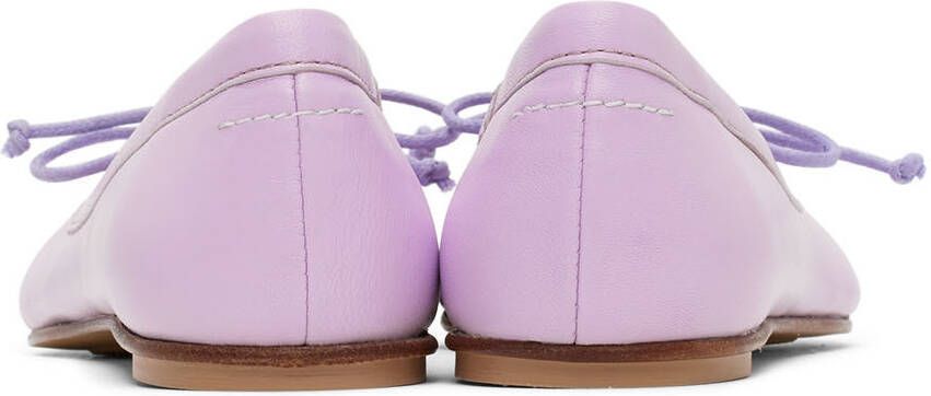 MM6 Maison Margiela Kids Purple Ballerina Flats