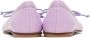 MM6 Maison Margiela Kids Purple Ballerina Flats - Thumbnail 2