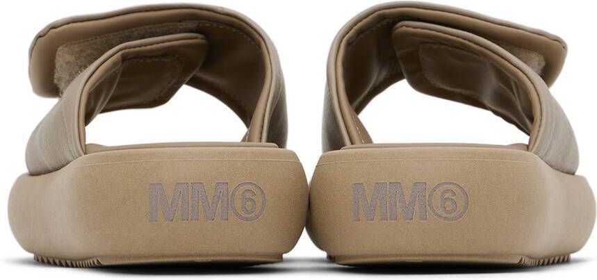 MM6 Maison Margiela Kids Tan Printed Sandals