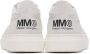 MM6 Maison Margiela Kids White & Grey Back Logo Sneakers - Thumbnail 2