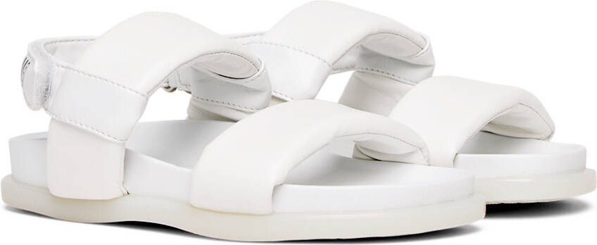 MM6 Maison Margiela Kids White Leather Sandals