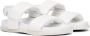 MM6 Maison Margiela Kids White Leather Sandals - Thumbnail 4