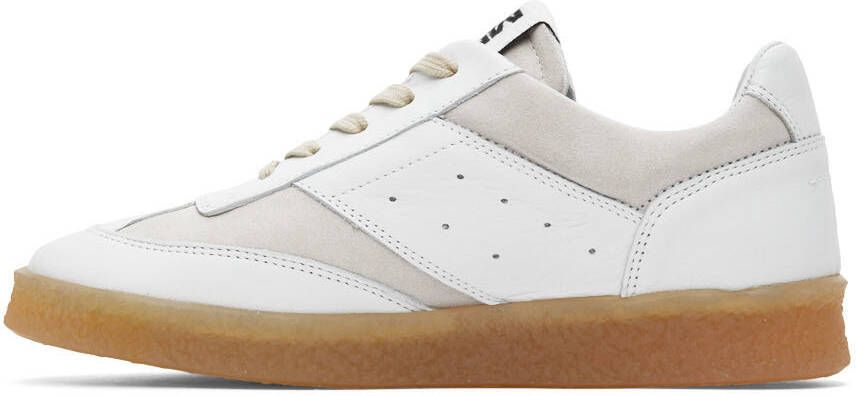 MM6 Maison Margiela Off-White 6 Court Sneakers