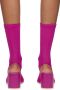 MM6 Maison Margiela Pink Sock Heels - Thumbnail 2