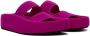 MM6 Maison Margiela Pink Sunken Sandals - Thumbnail 4
