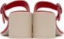 MM6 Maison Margiela Red Buckle Heeled Sandals - Thumbnail 2