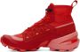 MM6 Maison Margiela Red Salomon Edition MM6 Cross High Sneakers - Thumbnail 3
