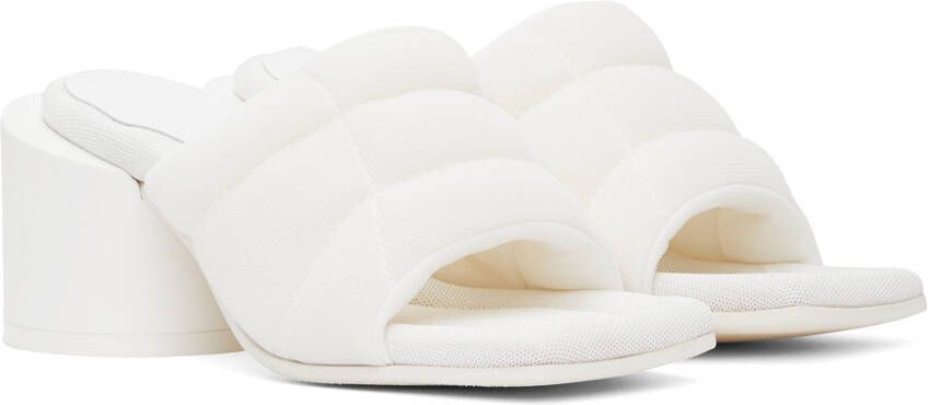 MM6 Maison Margiela White Clinic Heeled Sandals