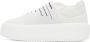MM6 Maison Margiela White Logo Platform Sneakers - Thumbnail 3