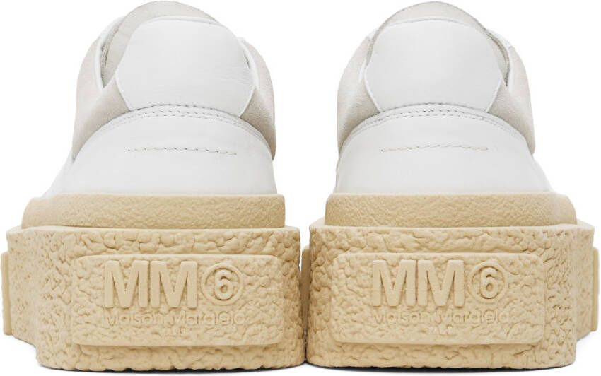 MM6 Maison Margiela White Platform Sneakers