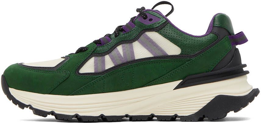 Moncler Beige & Green Lite Runner Sneakers