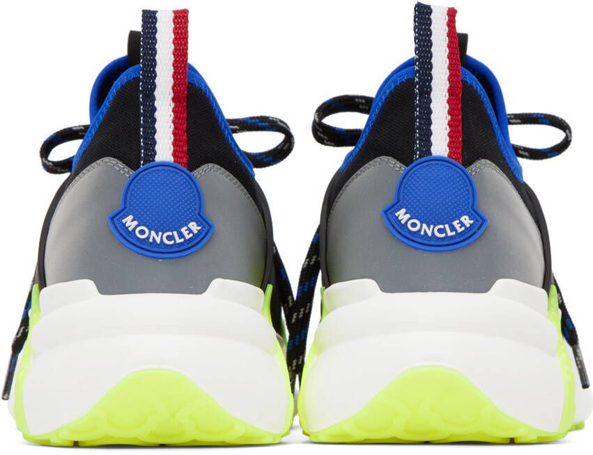 Moncler Black & Blue Lunarove Low Top Sneakers