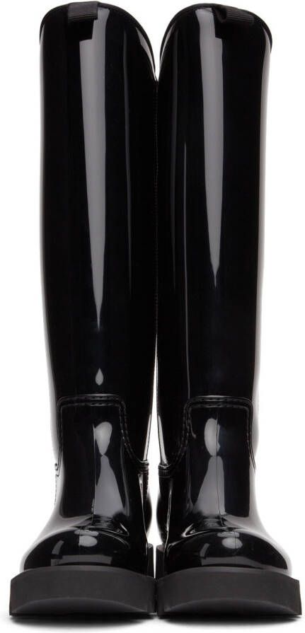 Moncler Black Gilla Rain Boots