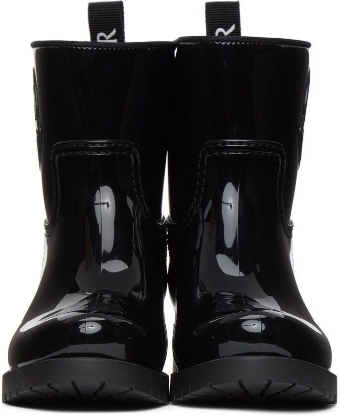 Moncler Black Ginette Rubber Boots