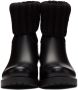 Moncler Black Knit Ginette Boots - Thumbnail 2