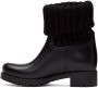 Moncler Black Knit Ginette Boots - Thumbnail 3