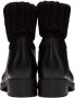 Moncler Black Knit Ginette Boots - Thumbnail 4