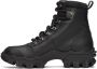 Moncler Black Leather Helis Boots - Thumbnail 3