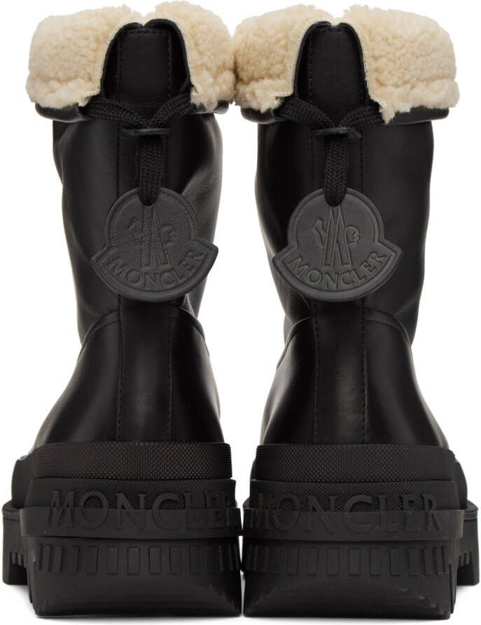 Moncler Black Moscova Ankle Boots