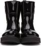 Moncler Black Shiny Rubber Ginette Rain Boots - Thumbnail 2
