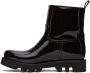 Moncler Black Shiny Rubber Ginette Rain Boots - Thumbnail 3