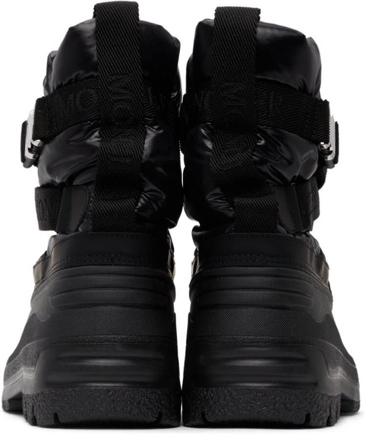 Moncler Black Summus Belt Chelsea Boots
