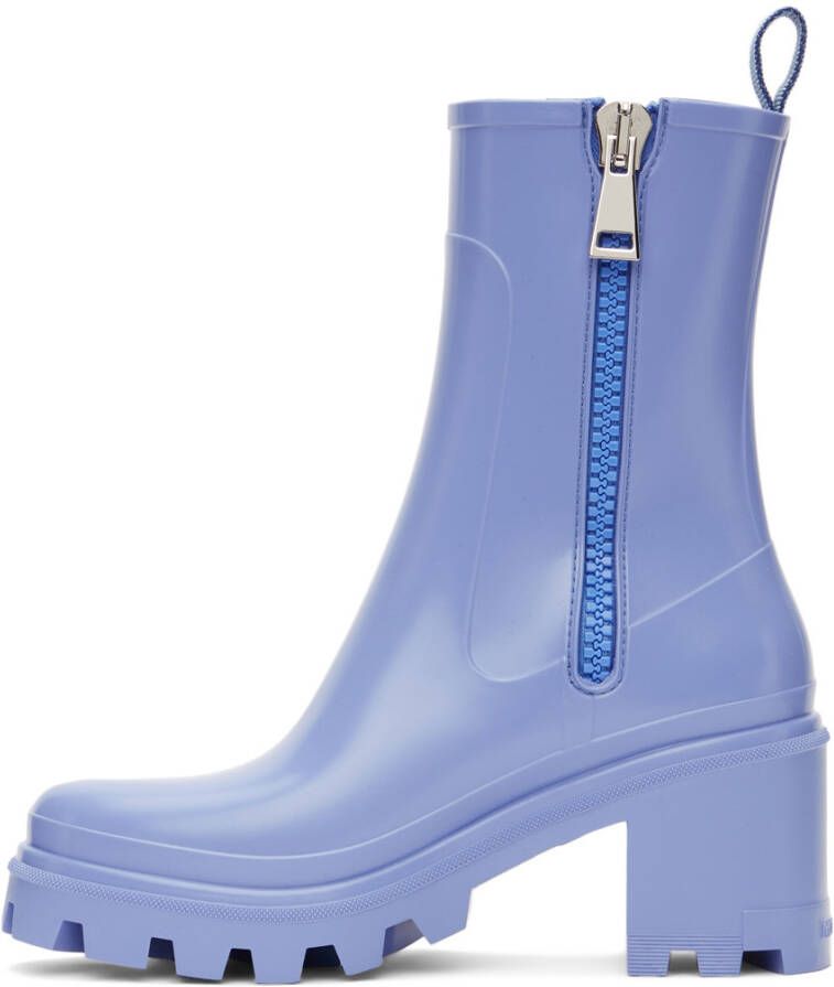 Moncler Blue Loftgrip Ankle Boots