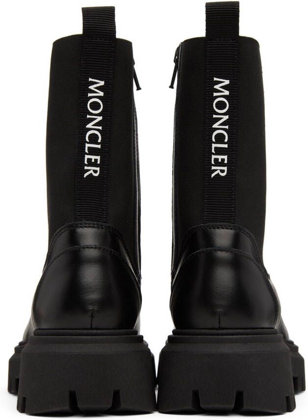 Moncler Enfant Kids Black Petit Neue Chelsea Boots