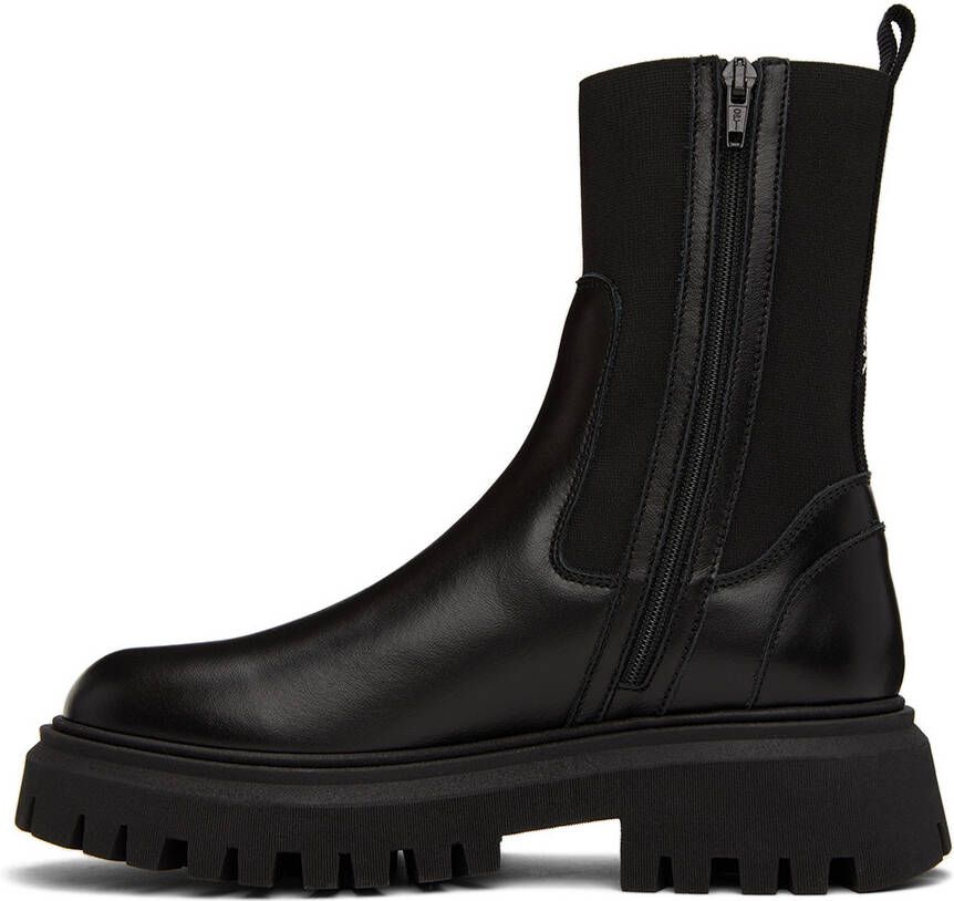 Moncler Enfant Kids Black Petit Neue Chelsea Boots