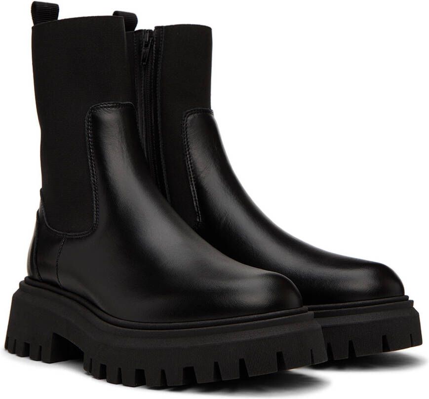 Moncler Enfant Kids Black Petit Neue Chelsea Boots