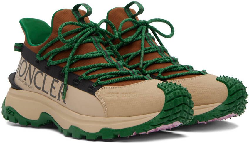 Moncler Green & Beige Trailgrip Lite 2 Sneakers
