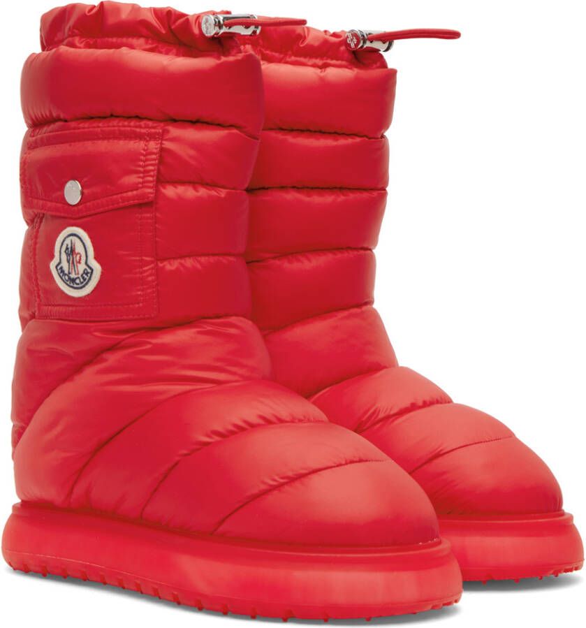 Moncler Red Gaia Pocket Down Boots