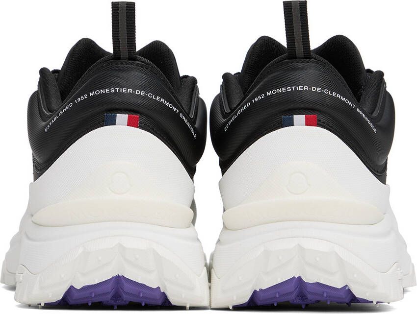Moncler SSENSE Exclusive Black & White Trailgrip Lite Sneakers