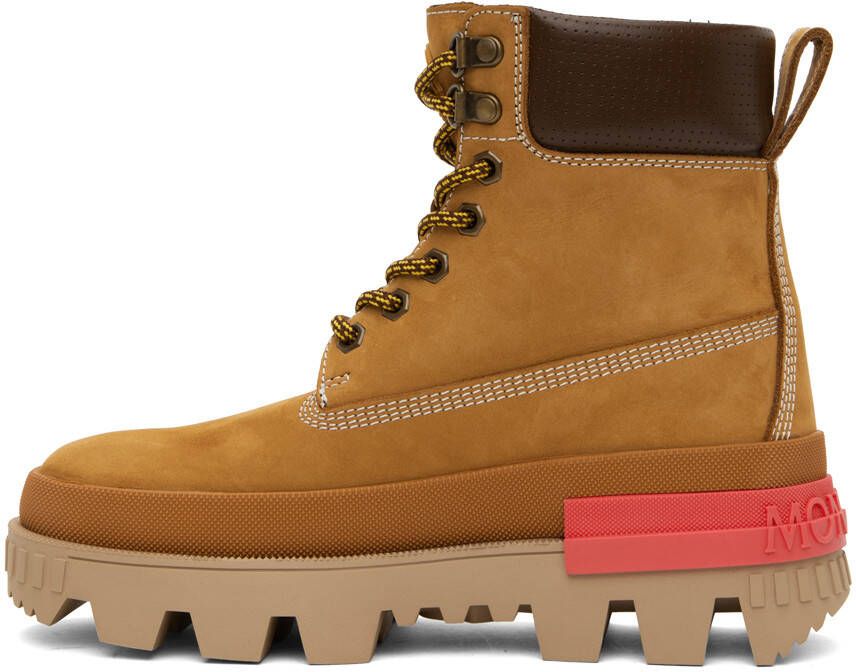 Moncler Tan Mon Corp Boots