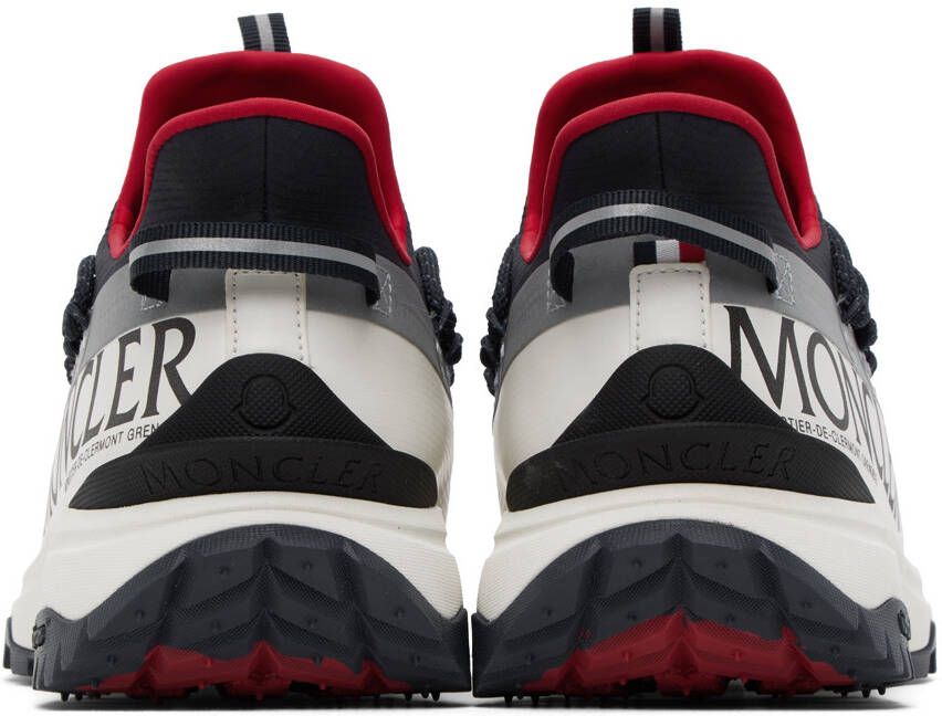 Moncler White & Navy Trailgrip Lite 2 Sneakers