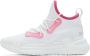 Moncler White & Pink Lunarove Sneakers - Thumbnail 3