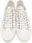 Moncler White Canvas Glissiere Sneakers - Thumbnail 5