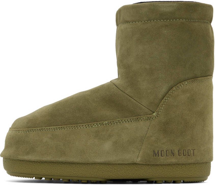 Moon Boot Khaki No Lace Ankle Boots