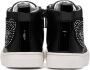 Moschino Baby Black Crystal Teddy High Sneakers - Thumbnail 2