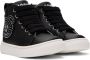 Moschino Baby Black Crystal Teddy High Sneakers - Thumbnail 4