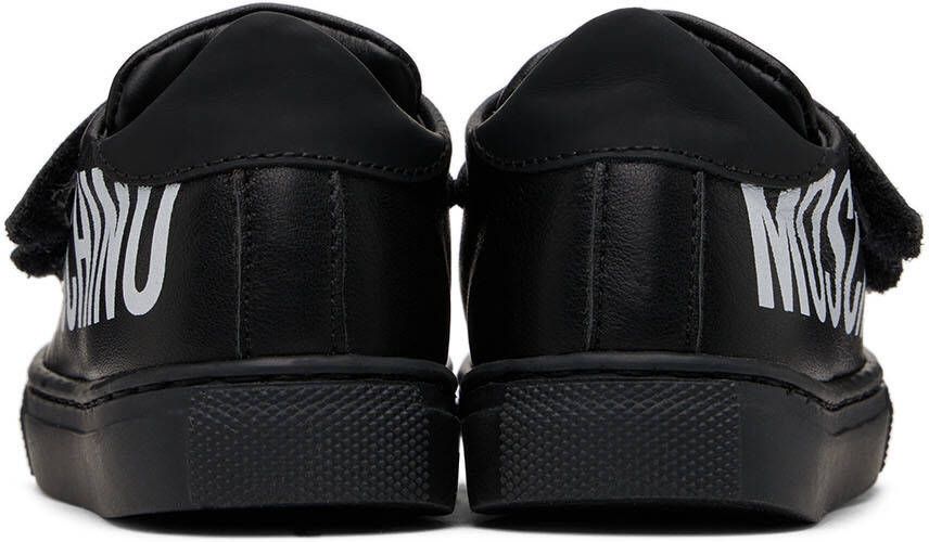 Moschino Baby Black Velcro Sneakers