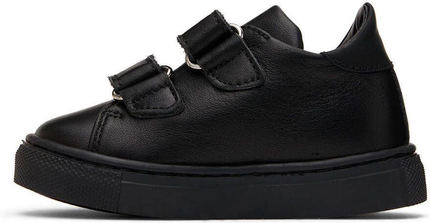 Moschino Baby Black Velcro Sneakers