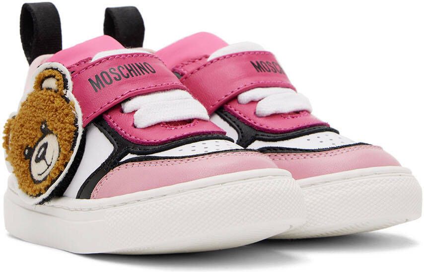 Moschino Baby Pink Teddy Sneakers