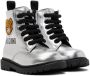 Moschino Baby Silver Teddy Boots - Thumbnail 4