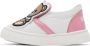 Moschino Baby White & Pink Teddy Slip-On Sneakers - Thumbnail 3