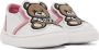 Moschino Baby White & Pink Teddy Slip-On Sneakers - Thumbnail 4