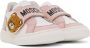 Moschino Baby White & Pink Teddy Sneakers - Thumbnail 4