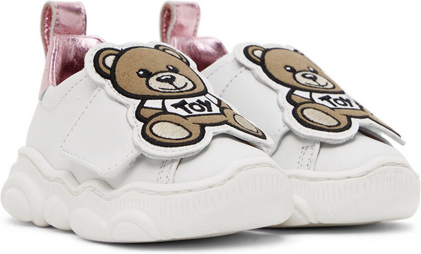 Moschino Baby White Bubble Sole Sneakers