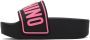 Moschino Black & Pink Platform Pool Slides - Thumbnail 3