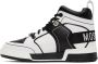 Moschino Black & White Streetball Sneakers - Thumbnail 3
